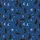 Celestial Cat Lovers' Deep Cerulean Blue Whimsical Black Cat Moon Starburst Pattern Satin Pajamas Set - 4