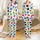Cat Lovers' Whimsical Hand-Drawn Doodle Abstract Cats Pattern with Vibrant Multi-Color Crayon Style Satin Pajamas Set - 1