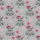 Whimsical Animal Lovers' Heather Grey Hand-Drawn Fluffy Highland Cow Flower Crown Fuchsia Pink Red Pattern Satin Pajamas Set - 4