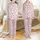 Cute Cow Lovers' Whimsical White Spotted Cartoon Cows Hot Pink Hearts Pastel Pink Seamless All-Over Design Satin Pajamas Set - 1
