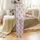Cute Animal Lovers' Whimsical Pink Highland Cow Heart Sunglasses Bow Lollipop Seamless Pattern Satin Pajamas Set - 3