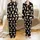 Cat Lovers' Whimsical Black Pattern with Tan & White Cartoon Cats, 'Cute Cat' Script, Pink Hearts Satin Pajamas Set - 1