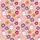 Women's Cheerful Pastel Pink White Cartoon Bunny Purple Yellow Flower Orange Heart Illustrative Pattern Satin Pajamas Set - 4