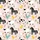 Whimsical Farm Life Admirers Light Pink Flat Art Farm Animal Pattern: Stylized Horses, Cows, Sheep, Rabbits, Roosters, Ducks Satin Pajamas Set - 4