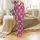 Cute Animal Lovers' Vibrant Hot Pink Flat 2D Cartoon Dairy Cow Rosy Cheeks Strawberry Moo Design Satin Pajamas Set - 2