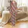 Sarcasm Enthusiasts' Illustrative Red Highland Bull Coffee Pink Cap All-Over Pattern Satin Pajamas Set - 2