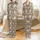 Highland Cow Lovers' Whimsical Fluffy Cow Purple-Blue Sunglasses Leopard Bow Muted Floral Khaki Spot Pattern Satin Pajamas Set - 1