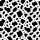 Modern Art Lovers' High-Contrast Monochrome Abstract Organic Pattern with Playful Cross Details Satin Pajamas Set - 4
