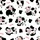 Cow Lovers' Whimsical Hand-Drawn Dairy Cows Diverse Poses Black Spots Red Moo White Satin Pajamas Set - 4