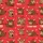 Funny Exhausted Mood: Humorous Yawning Highland Cow Pattern, Red Background, 'I'M TO DARN TIRED' Text Satin Pajamas Set - 4