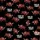 Determined Individuals' Flat Cartoon Bulls Pattern Dark Reddish-Brown & Black 'Come on! Fight!' Text Satin Pajamas Set - 4