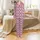 Pink Western Aesthetic's Cartoon Cow Print Cowboy Hat Boot Heart Repeat on Light Pink Hot Pink Satin Pajamas Set - 2