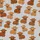Highland Cow Enthusiasts' Adorable Illustrative Fluffy Tan Caramel Reddish-Brown Cow Pattern with Leopard Print Bows Satin Pajamas Set - 4