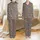 Cozy Aesthetic Fans' Painterly Highland Cow Botanical Pattern with Plum, Burnt Orange & Sage on Heather Grey Satin Pajamas Set - 1