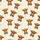 Highland Cow Lovers' Whimsical Brown Tan Reddish Highland Cow Head Leopard Print Bow Pattern Satin Pajamas Set - 4