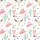 Women's Feminine Western Pink Teal Cowboy Boots Cacti Bull Skulls Desert Flowers Stars Pattern Satin Pajamas Set - 4