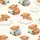 Baby Animal Lovers' Whimsical Tan Brown Sleeping Highland Cows Blue Plaid Cream Pattern Satin Pajamas Set - 4