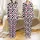 Modern Style Enthusiasts Playful White Black Bubblegum Pink Organic Cow Spot Amorphous Pattern Satin Pajamas Set - 1