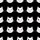 Cat Lovers' Adorable Black Winking Cat Face Seamless Pattern White Outline Pink Blush Satin Pajamas Set - 4