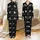Animal Lovers' Whimsical Black White Highland Cow Flower Crown Wildflower Repeating Pattern Satin Pajamas Set - 1