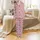 Cute Apparel Lovers' Cheerful Cartoon Baby Cow Pink Bow All-Over Pattern on Bubblegum Pink with 'I <3 MILK' Text Satin Pajamas Set - 2