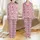 Cute Apparel Lovers' Cheerful Cartoon Baby Cow Pink Bow All-Over Pattern on Bubblegum Pink with 'I <3 MILK' Text Satin Pajamas Set - 1