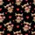 Whimsical Animal Fans' Black Illustrative Highland Cow Red Heart Sunglasses Lollipop Pattern Satin Pajamas Set - 4