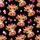 Cute Animal Lovers' Adorable Fluffy Warm Brown Highland Calf Hot Pink Bow Light Blue Flower Pink Cup Black Pattern Satin Pajamas Set - 4
