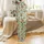 Animal Lovers' Whimsical Fluffy Highland Cow Yellow Sunflower Repeating Pattern Mint Green Satin Pajamas Set - 3