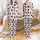 Cat Lovers' Whimsical Playful Black Cat Silhouette Pattern with Dots, Stripes, Swirls, Hearts, Stars & Pink Meow Text on Soft Pastel Pink Satin Pajamas Set - 1