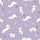 Cat Lovers' Light Lavender Purple Whimsical Cartoon Cat Pattern with White Felines, Yarn Balls & Paw Prints Satin Pajamas Set - 4