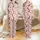 Dachshund Lovers' Whimsical Pink Dachshund Chocolate Piebald Sweet Hearts Cupcakes Pattern Satin Pajamas Set - 1