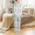 Cat Lovers' Lively Pastel Pink White Gray Blue Peach Cute Cartoon Cats Seamless All-Over Print Satin Pajamas Set - 3