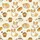 Cozy Comfort Seekers' Whimsical Butter Yellow Corgi Croissant Coffee Cable Knit Pattern Satin Pajamas Set - 4
