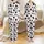 Modern Fashion Enthusiasts' Playful White Black Pastel Pink Organic Cow Blotches Satin Pajamas Set - 1