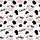 Cow Lovers' Seamless Cute Cartoon Cow Heads & Spots Pattern with Pink Muzzles, Tan Horns, Red Bows, 'LUCK~' Text, Pink Hearts Satin Pajamas Set - 4