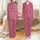 Whimsical Style Fans' Fluffy Brown Baby Highland Cow Leopard Bow Fuchsia Pink Illustrative Pattern Satin Pajamas Set - 1