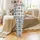Modern Classic Admirers' Light Cream Battleship Charcoal Grey Intricate Geometric Tartan Plaid Satin Pajamas Set - 2