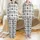 Modern Classic Admirers' Light Cream Battleship Charcoal Grey Intricate Geometric Tartan Plaid Satin Pajamas Set - 1