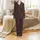 Gothic Metal Fans' Red Black Plaid Beast Skull, Grungy Flame & Tattered Flag Design Satin Pajamas Set - 2