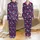 Western Style Lovers' Playful Indigo-Purple Cowboy Boots, Pink Hats, Bull Skulls Pattern Satin Pajamas Set - 1