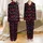 Women's Playful Black Fuchsia Pink White Love Affirmation Bows Hearts Scatter Pattern Satin Pajamas Set - 1