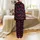 Women's Playful Black Fuchsia Pink White Love Affirmation Bows Hearts Scatter Pattern Satin Pajamas Set - 3