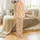 Kitten Lovers' Adorable Embracing Tabby Kitten Pairs Peach Grey Orange All-Over Pattern Satin Pajamas Set - 2