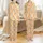Kitten Lovers' Adorable Embracing Tabby Kitten Pairs Peach Grey Orange All-Over Pattern Satin Pajamas Set - 1