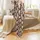 Cat Lovers' Illustrative All-Over Festive Tabby Kitten Pattern in Cream, Brown & Grey with Red Santa Hats Satin Pajamas Set - W0JLJDDSBU
