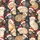 Cat Lovers' Illustrative All-Over Festive Tabby Kitten Pattern in Cream, Brown & Grey with Red Santa Hats Satin Pajamas Set - 4