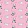 Cute Animal Lovers' Whimsical Pink Panda Cat Hearts Lilac Dot Pattern Satin Pajamas Set - 4