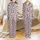Women's Allover Fuchsia Heart & Black Paw Pet Motif Casual Long Sleeve Pajamas Satin Pajamas Set - 1