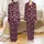 Women's Six-Piece Autumn Deep Burgundy 'LET ME SLEEP' Print Long-Sleeve Pajama Set Satin Pajamas Set - 1